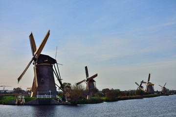The World Heritage Kinderdijk Windmill in the Netherlands