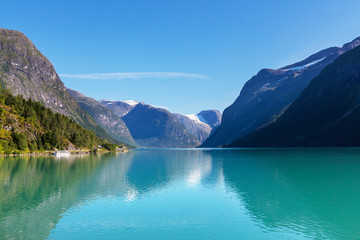 Naklejka na ściany i meble Lake in Norway