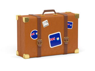 Suitcase with flag of anguilla