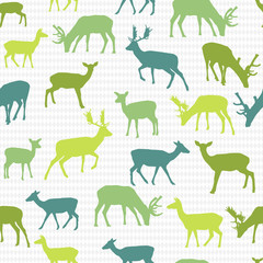 Retro vector pattern with deers