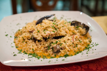 Italian Frutti Di Mare Risotto