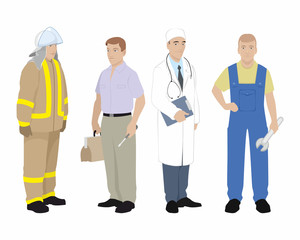 Four professionals man