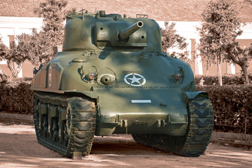 old Sherman tank