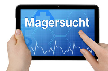 Tablet mit Interface und Magersucht