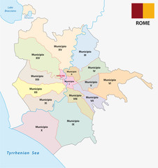 new rome administrative map