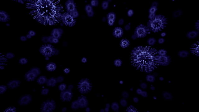 Virus cells seamless loop HD 1080p