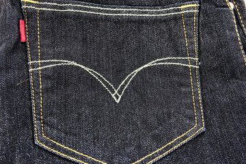 Close up Black Jeans
