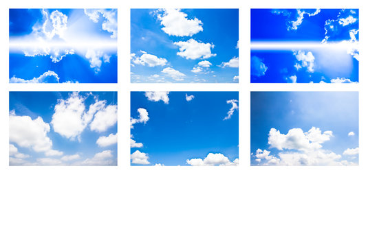 collection of blue sky with cloud