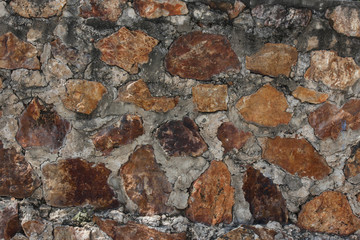 Brick Rock Wall
