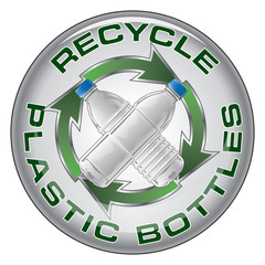 Recycle Plastic Bottles Button