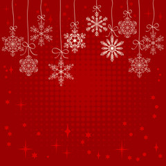 Vector snowflake background.