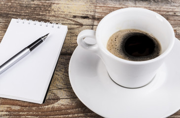 Coffee and Notepad