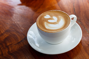 A cup of coffee latte