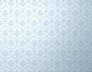floral pattern silver wallpaper