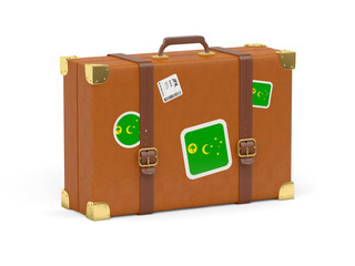 Suitcase with flag of cocos islands