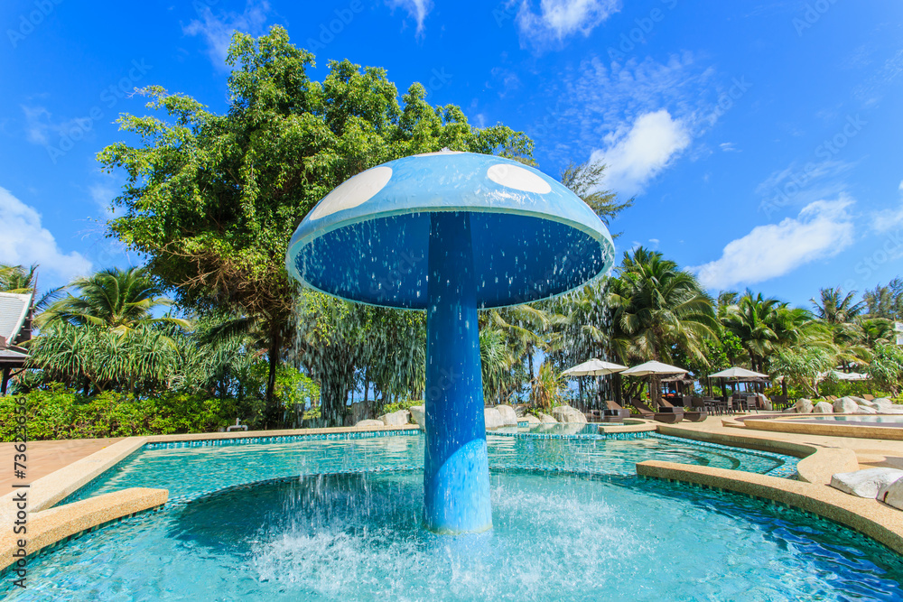 Wall mural Swimming pool in luxury resort