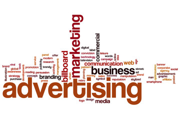Advertising word cloud