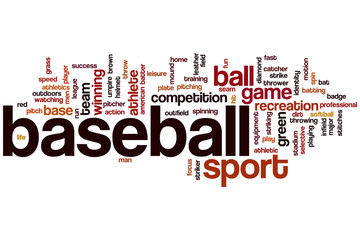 Baseball word cloud