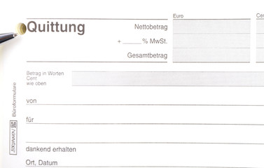 Quittungsblock