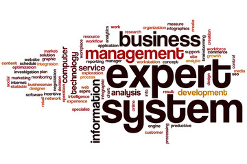 Expert system word cloud