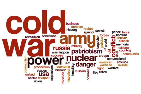 Cold war word cloud