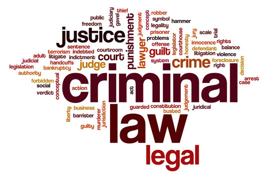 Criminal Law Word Cloud