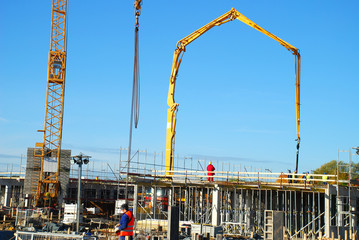 Arbeiter auf der Baustelle