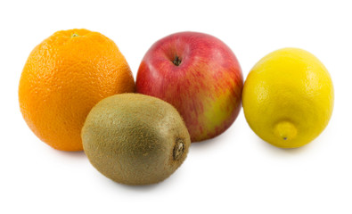 fruits isolated on a white background