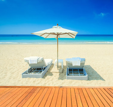 Tropical sea and blue sky in Phuket, Thailand