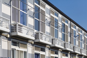 Small and new modern apartment building