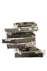 pile of hard disc