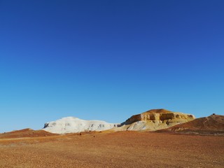 Pepper and salt in the breakaways in the outback of Australia