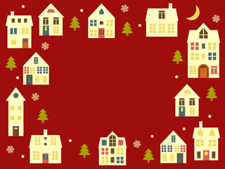 Christmas town background