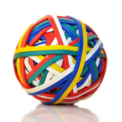 Pallina multicolor intrecciata