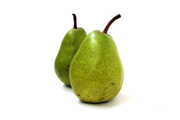 Two green pears