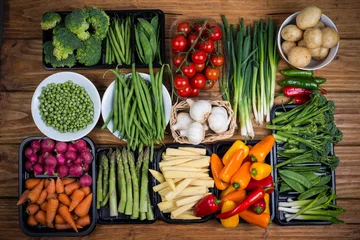 Papier Peint photo autocollant Légumes légumes frais de la ferme