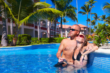 Couple in pool