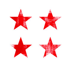 Red stars on white background.