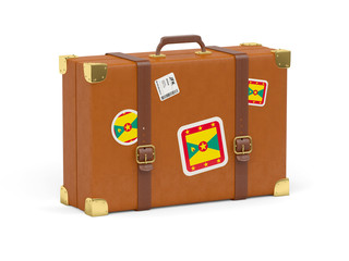 Suitcase with flag of grenada