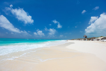 Caribbean beach and sea
