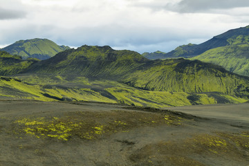 Volcanic landscape in Lakagigar