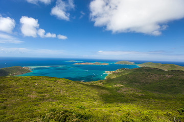 Tropical coast aerial
