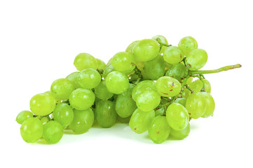 Bunch of grapes on white background