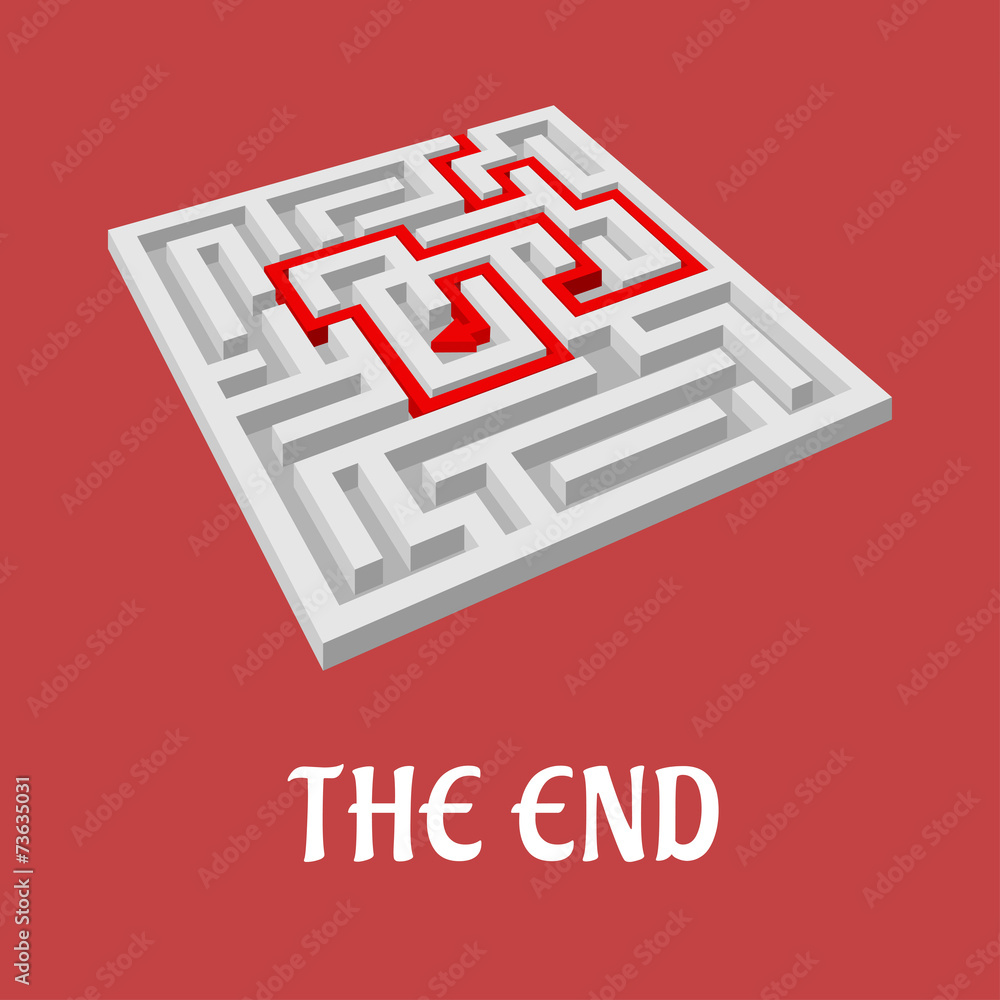 Poster labyrinth without exit