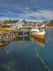 Norwegia ,  Sakrisoy, kuter rybacki