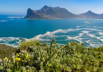 Foto op Plexiglas Uitzicht op Hout Bay vanaf Chapman& 39 s Peak drive, Zuid-Afrika © SimoneGilioli