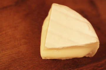 piece of a soft cheese