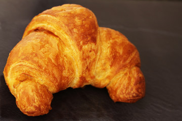 Croissant on a plate