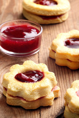Homemade biscuits with cherries