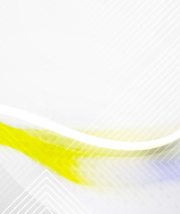 Abstract Background - Yellow shiny blurred wave